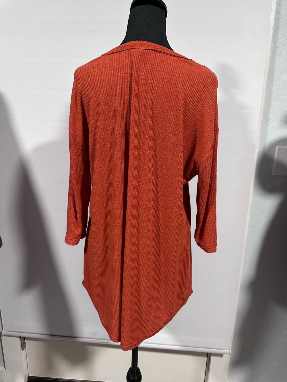 Terra & Sky Rust Ribbed Knit Top - Picture 3 of 5